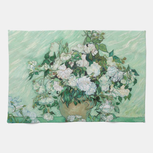 Vincent van Gogh - Roses Kitchen Towel (Horizontal)