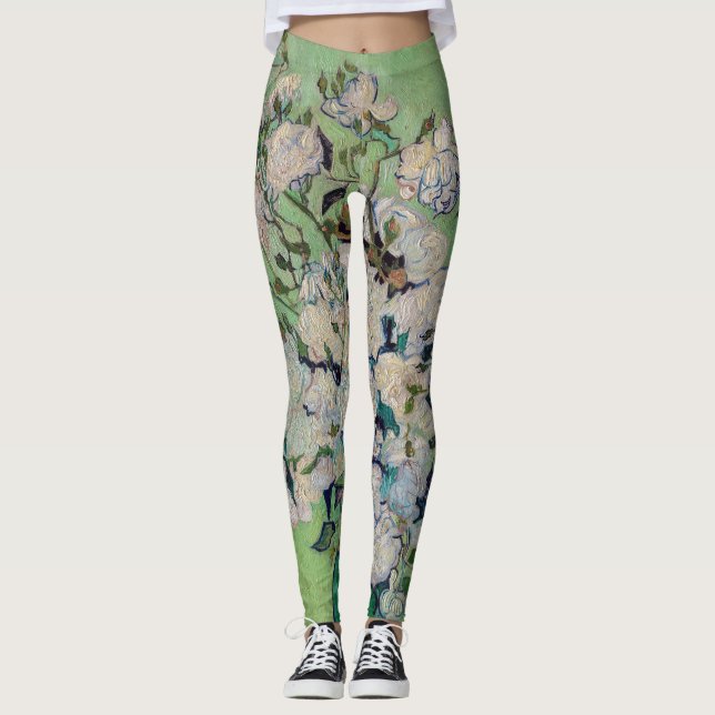 Vincent van Gogh - Roses Leggings (Front)