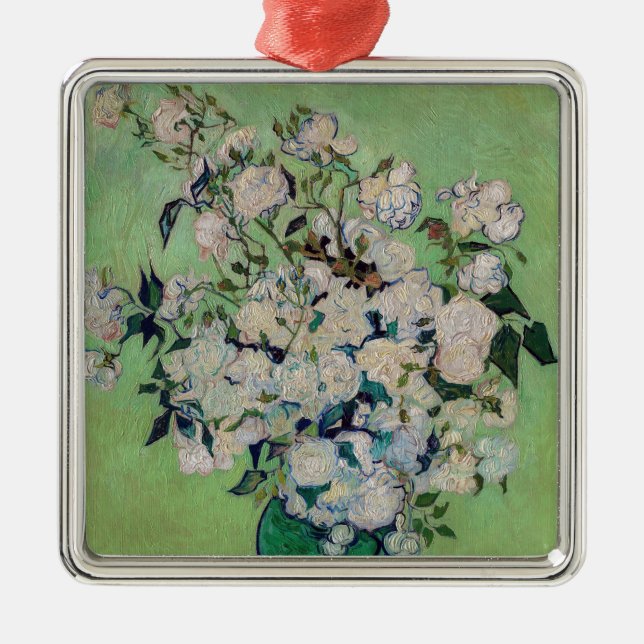 Vincent van Gogh - Roses Metal Ornament (Front)