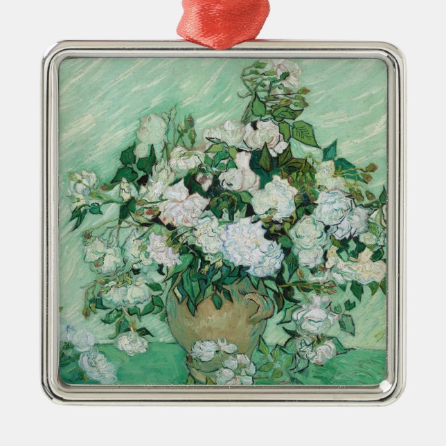 Vincent van Gogh - Roses Metal Ornament (Front)