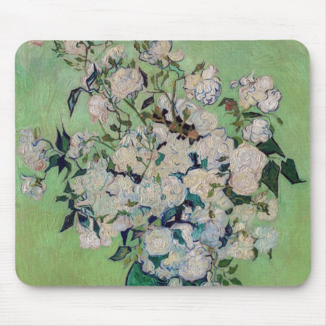 Vincent van Gogh - Roses Mouse Pad (Front)