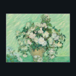 Vincent van Gogh Roses Postcard<br><div class="desc">Vincent van Gogh's painting "Roses",  painted in 1890.</div>