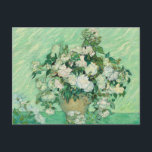 Vincent van Gogh Roses Postcard<br><div class="desc">Vincent van Gogh's painting "Roses",  painted in 1890.</div>