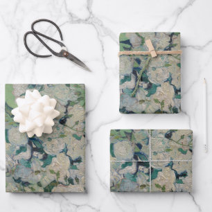 Vincent Van Gogh "Roses" Wrapping Paper Sheet