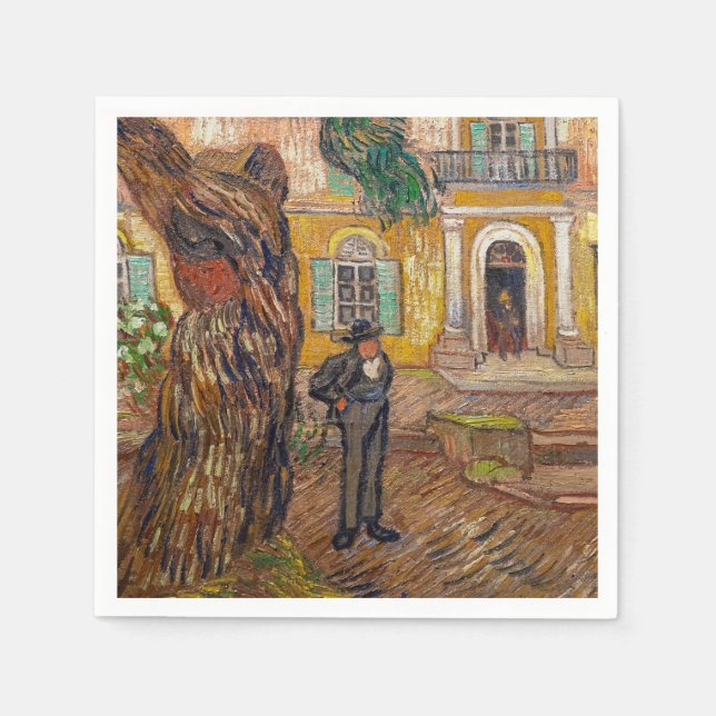 Vincent Van Gogh - Saint-Paul Asylum in Saint-Remy Napkin (Front)