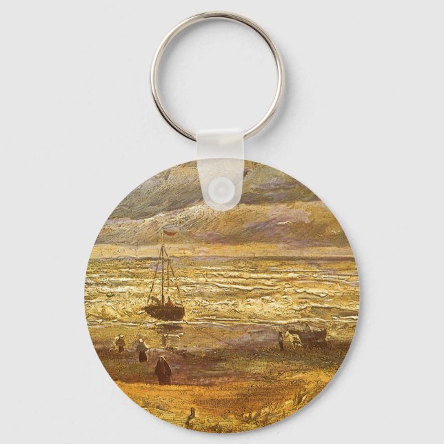 Vincent van Gogh - Sea at Scheveningen Keychain (Front)