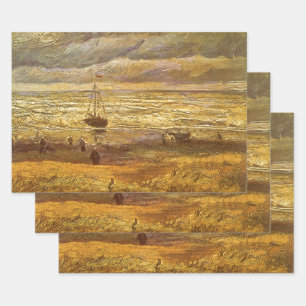 Vincent van Gogh - Sea at Scheveningen Wrapping Paper Sheet