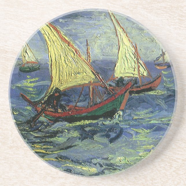 Vincent van Gogh - Seascape at Saintes Maries Coaster (Front)