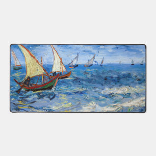 Vincent van Gogh - Seascape at Saintes-Maries Desk Mat