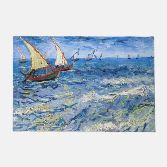 Vincent van Gogh - Seascape at Saintes-Maries Doormat (Front)