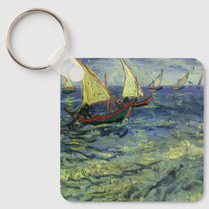 Vincent van Gogh - Seascape at Saintes Maries Keychain