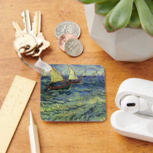 Vincent van Gogh - Seascape at Saintes Maries Keychain