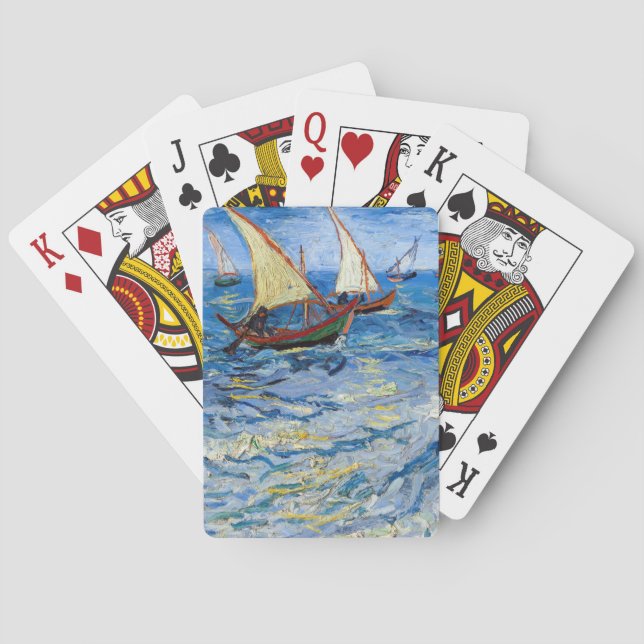 Vincent van Gogh - Seascape at Saintes-Maries Playing Cards (Back)