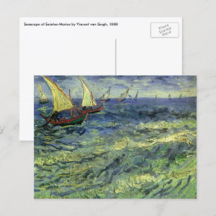 Vincent van Gogh - Seascape at Saintes Maries Postcard