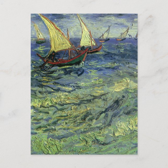 Vincent van Gogh - Seascape at Saintes Maries Postcard (Front)