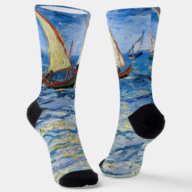 Vincent van Gogh - Seascape at Saintes-Maries Socks (Angled)