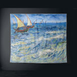 Vincent van Gogh - Seascape at Saintes-Maries Tapestry<br><div class="desc">Seascape at Saintes-Maries - Vincent van Gogh,  Oil on Canvas,  1888</div>