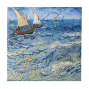 Vincent van Gogh - Seascape at Saintes-Maries Tile