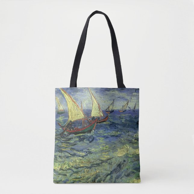 Vincent van Gogh - Seascape at Saintes Maries Tote Bag (Front)