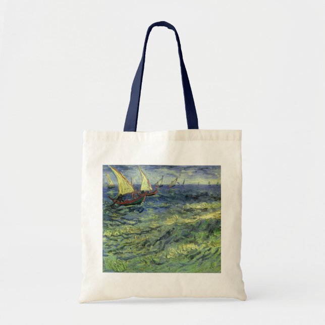 Vincent van Gogh - Seascape at Saintes Maries Tote Bag (Front)
