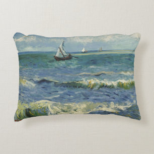 Vincent van Gogh - Seascape Near Saintes Maries Accent Pillow
