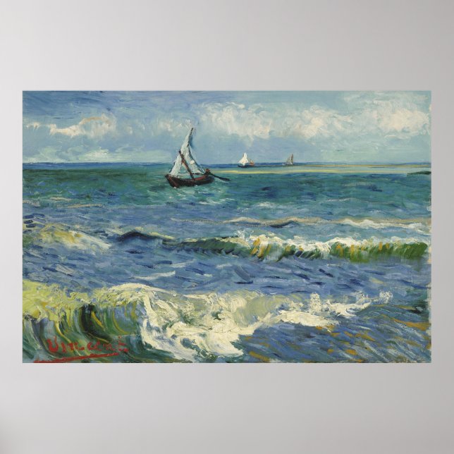 Vincent Van Gogh "Seascape"/ Poster (Front)