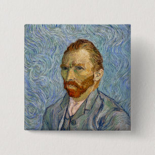 Vincent Van Gogh - Self-Portrait 2 Inch Square Button