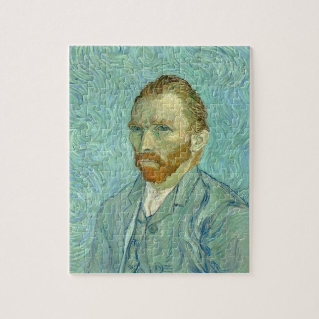 Vincent Van Gogh Self Portrait Blue Background Jigsaw Puzzle (Vertical)