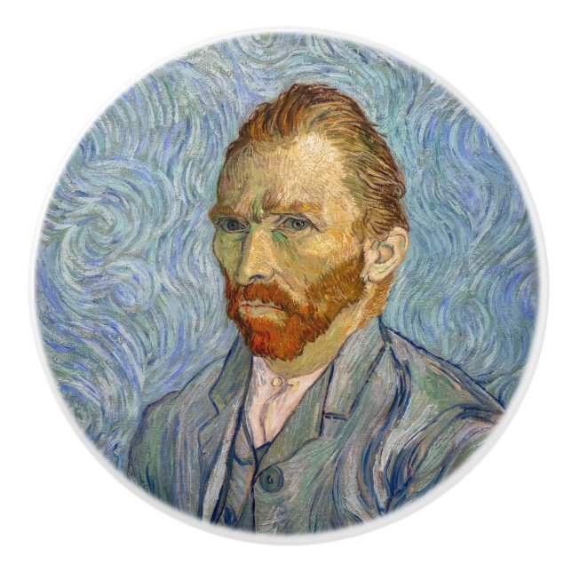 Vincent Van Gogh - Self-Portrait Ceramic Knob (Front)
