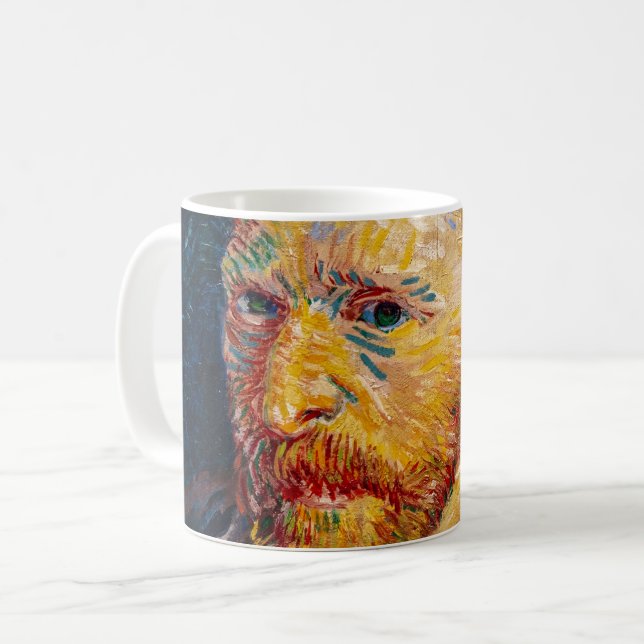 Vincent Van Gogh - Self-Portrait Coffee Mug (Front Left)