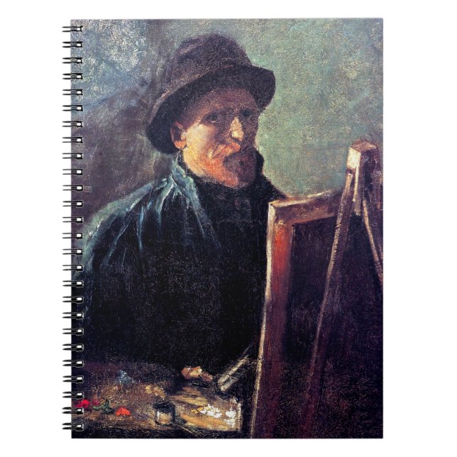 Vincent Van Gogh - Self Portrait Dark Felt Hat Notebook (Front)