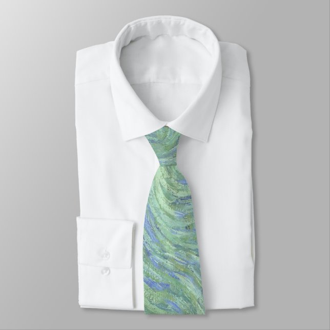 Vincent Van Gogh Self Portrait Fine Art Painting Tie (Tied)