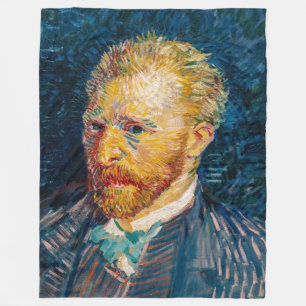 Vincent Van Gogh - Self-Portrait Fleece Blanket