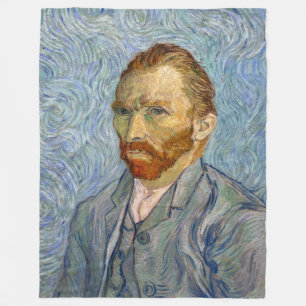 Vincent Van Gogh - Self-Portrait Fleece Blanket