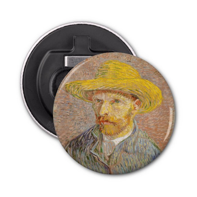 Vincent Van Gogh Self Portrait impressionist paint Bottle Opener (Front)