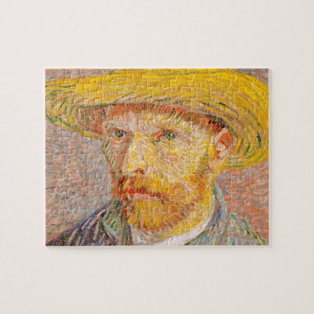 Vincent Van Gogh Self Portrait impressionist paint Jigsaw Puzzle (Horizontal)