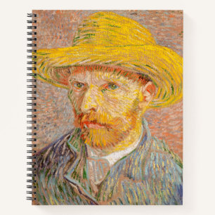 Vincent Van Gogh Self Portrait impressionist paint Notebook