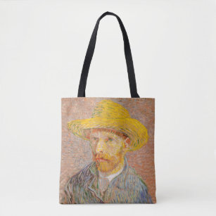 Vincent Van Gogh Self Portrait impressionist paint Tote Bag