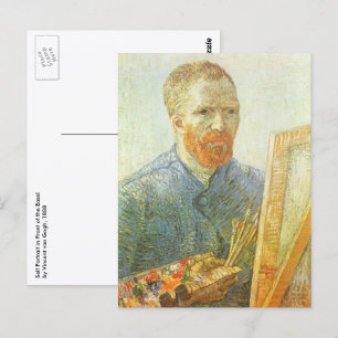 Vincent van Gogh - Self Portrait in Front of Easel Postcard