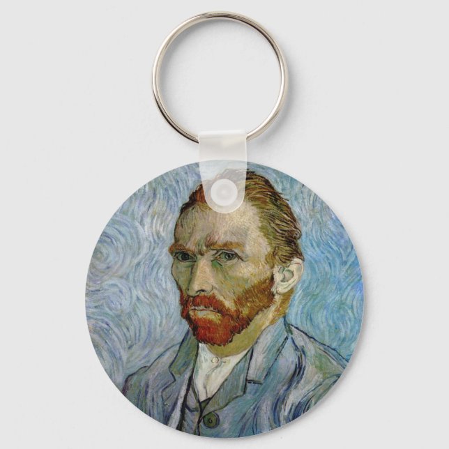Vincent Van Gogh Self Portrait Keychain (Front)