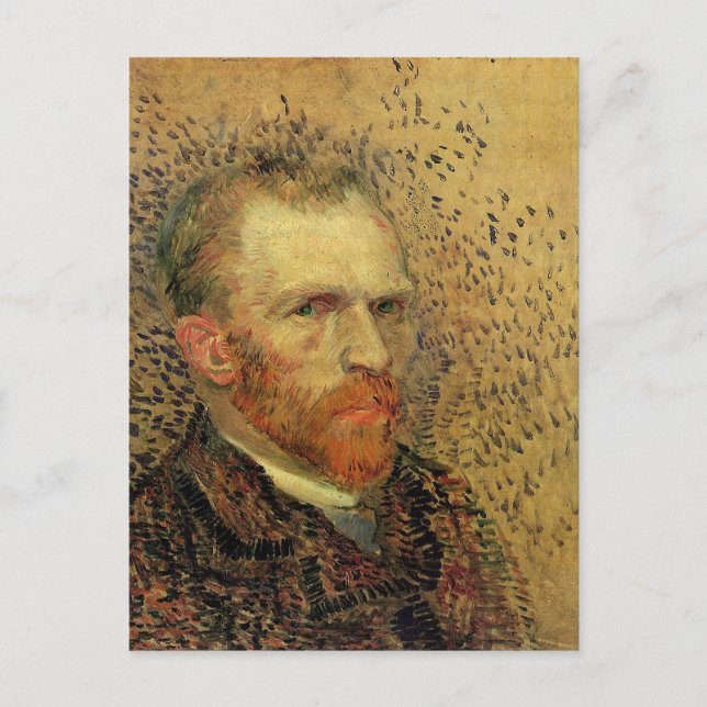Vincent Van Gogh Self Portrait Postcard (Front)
