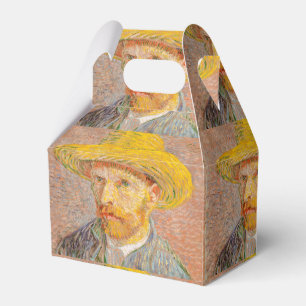 Vincent Van Gogh Self Portrait Straw Hat Favor Box