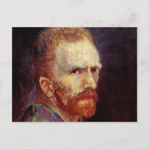 Vincent van Gogh Self Portrait, Vintage Fine Art Postcard