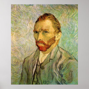 Vincent van Gogh Self Portrait, Vintage Fine Art Poster