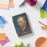 Vincent Van Gogh Self Portrait Vintage Monogrammed iPad Mini Cover<br><div class="desc">Create your own custom, personalized, elegant faux gold script typography font, vintage fine art / masterpiece / classic art lovers and Van Gogh connoisseurs, magnetic iPad smart cover that folds into multiple stand positions and features grey microfiber interior that helps protect your screen, and wake / sleep function, and on...</div>