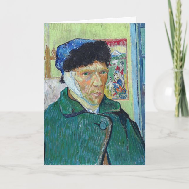 Vincent van Gogh - Self-portrait with bandaged ear Card (Front)