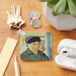 Vincent van Gogh - Self Portrait with Bandaged Ear Keychain<br><div class="desc">Self Portrait with Bandaged Ear (1889) by Vincent van Gogh is a vintage Post Impressionism fine art portraiture painting. Vincent van Gogh is wearing a fur cap and a winter coat. Van Gogh painted over 40 self-portraits during his career and was the most prolific self-portraitists of all time. About the...</div>