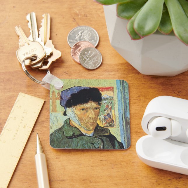 Vincent van Gogh - Self Portrait with Bandaged Ear Keychain (Desk)