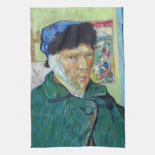 Vincent van Gogh - Self-portrait with bandaged ear Kitchen Towel