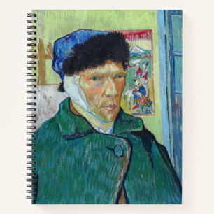 Vincent van Gogh - Self-portrait with bandaged ear Notebook